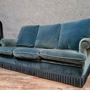 Design of the 70s by Jean Prevost exceptional velvet toad bench of genoa