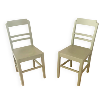 Pair of vintage chairs stamped PTT