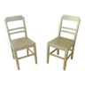 Paire de chaises vintage estampillée PTT