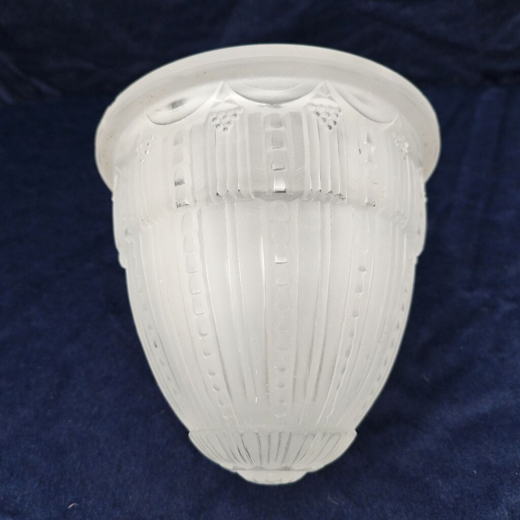 Art deco glass globe signed Muller 40s