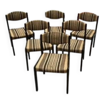 Lot de 6 chaises type Baumann