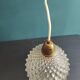 Vintage French hanging glass lamp