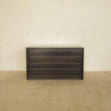 Commode en iroko massif deux tiroirs