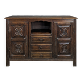 Brutalist sideboard in the spirit of Dudouyt.