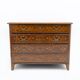 Chest of Drawers in Solid Italian Walnut with Maple Inlays, late 18th