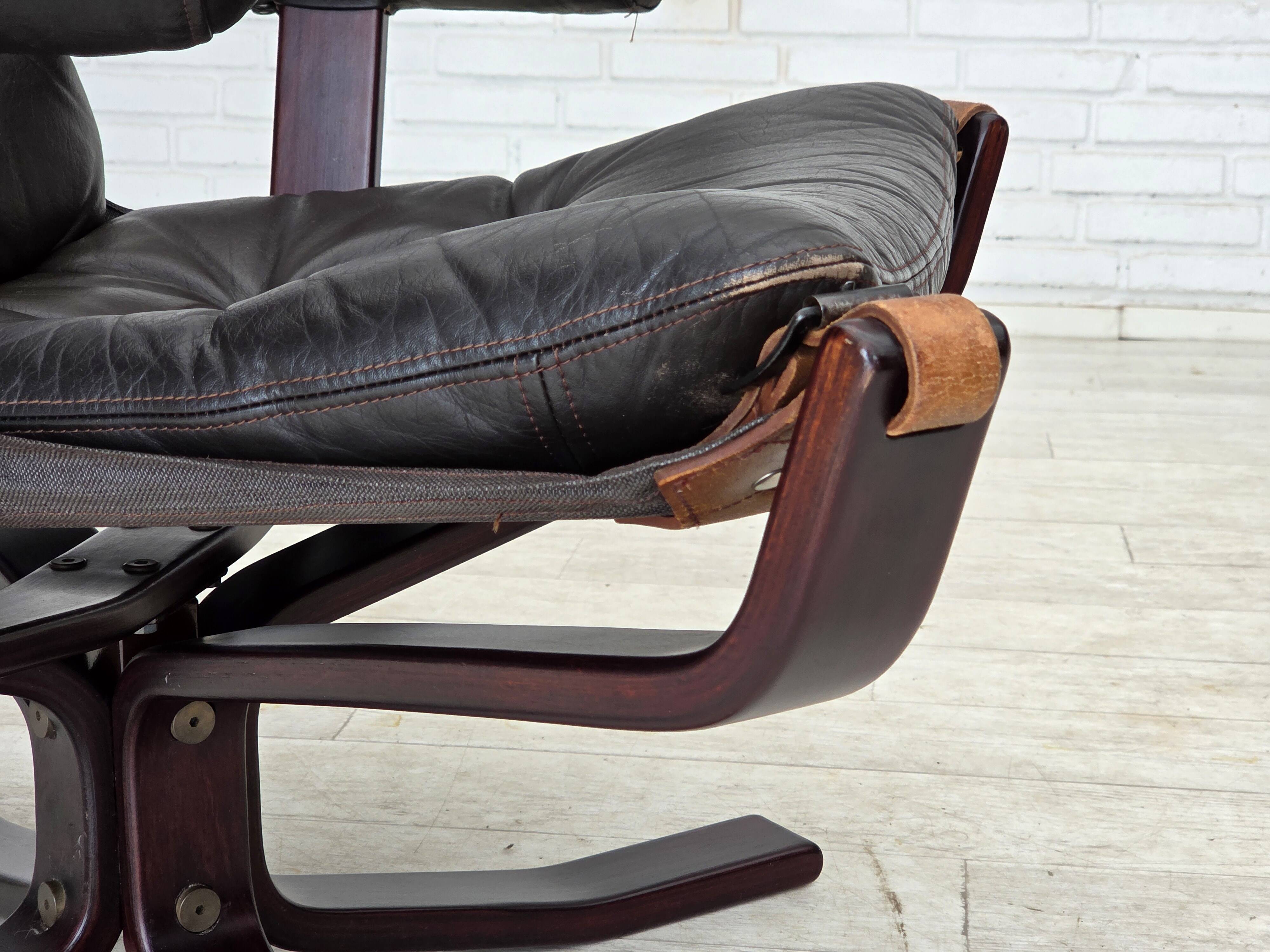 1970s, Norwegian design by Sigurd Ressel, lounge chair model "Falcon".