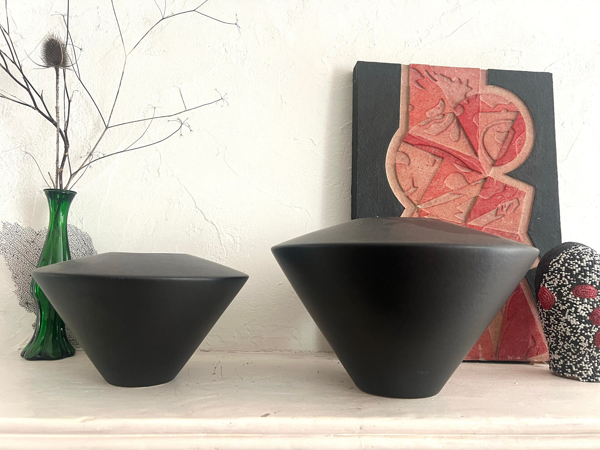 Duo of vases Claude Dumas