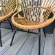 Former vintage rattan lounge