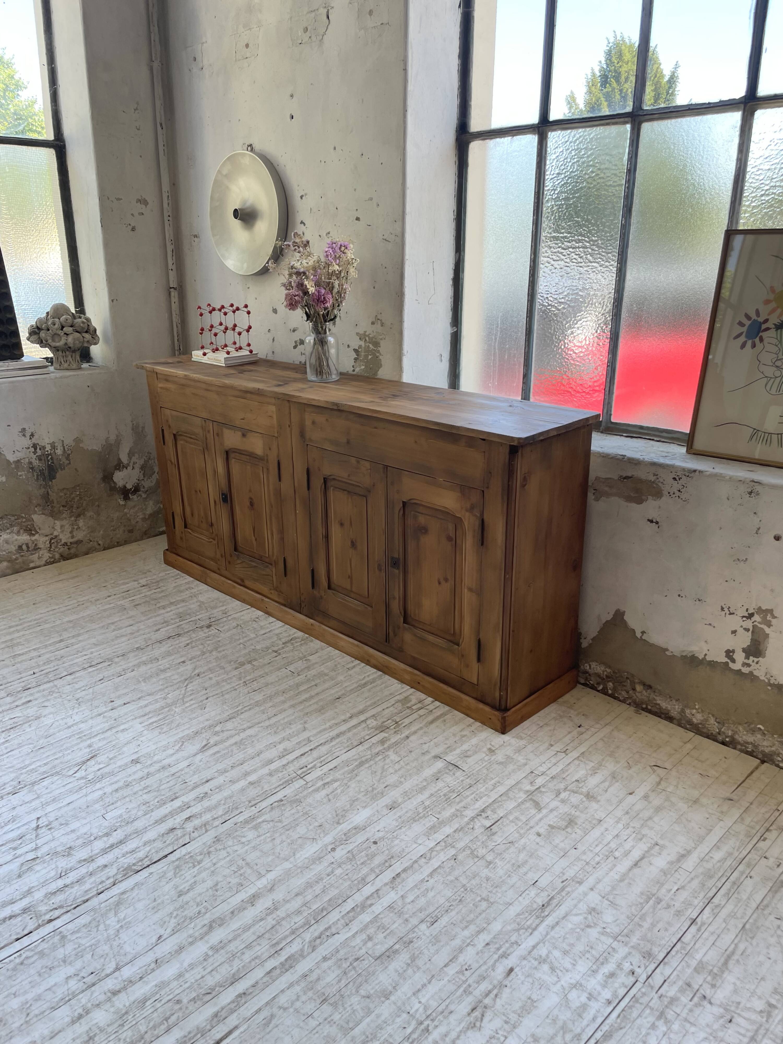 2m pine craft furniture sideboard