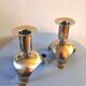 Pair of bouillet Bourdelle design candle holders, Lyon, 70s