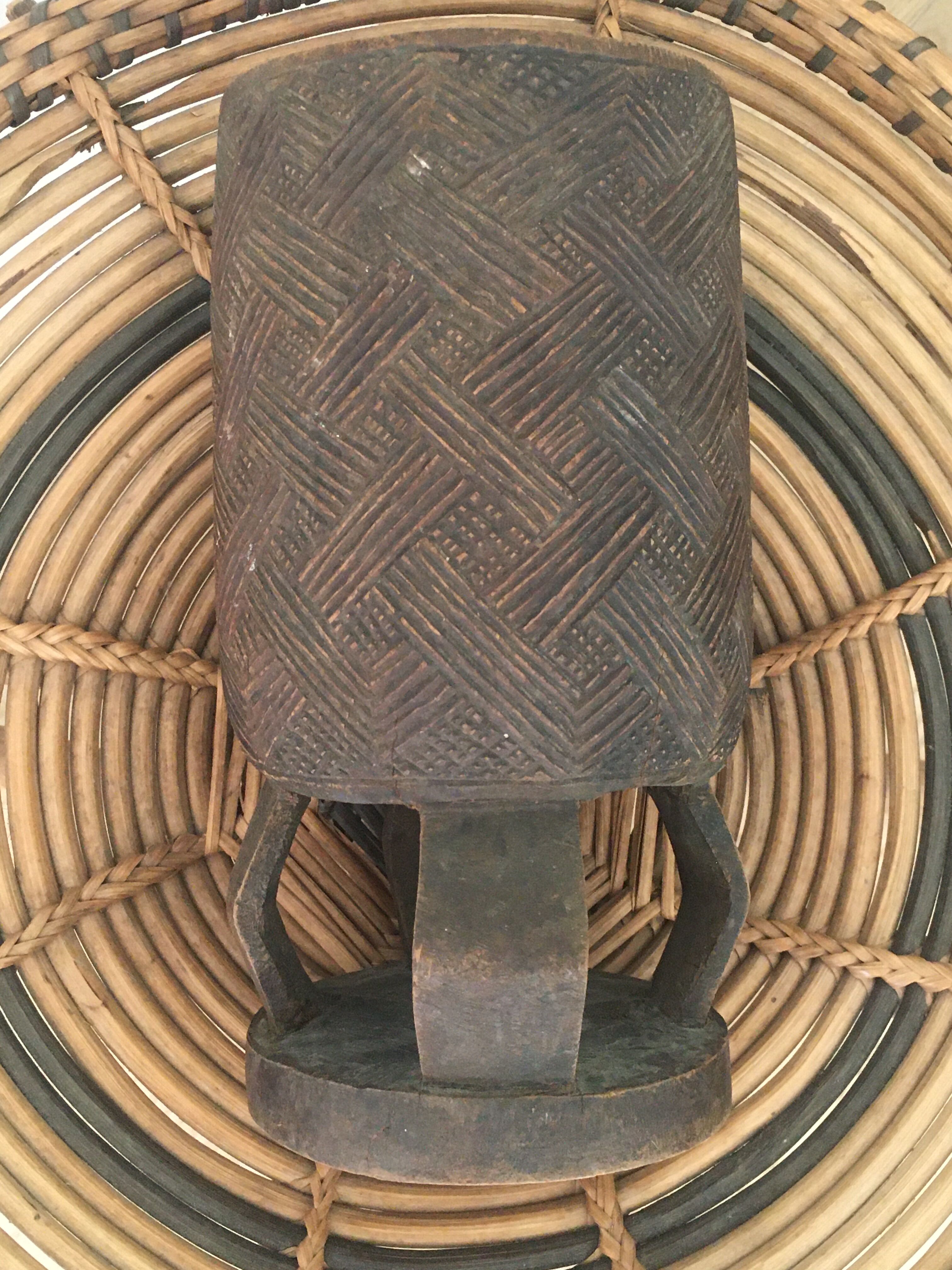 Wooden Kuba vase - Congo - Africa