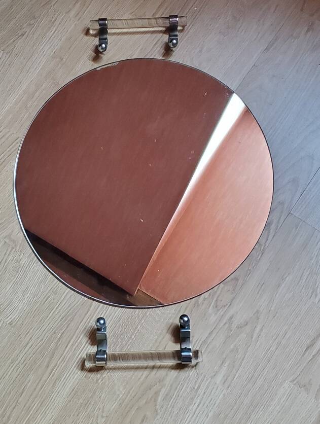 vintage mirror tray 45 cm