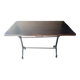 110cm bistro table with solid wood top
