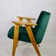366 Lounge Chair in Green Velvet by Józef Chierowski, 1970s