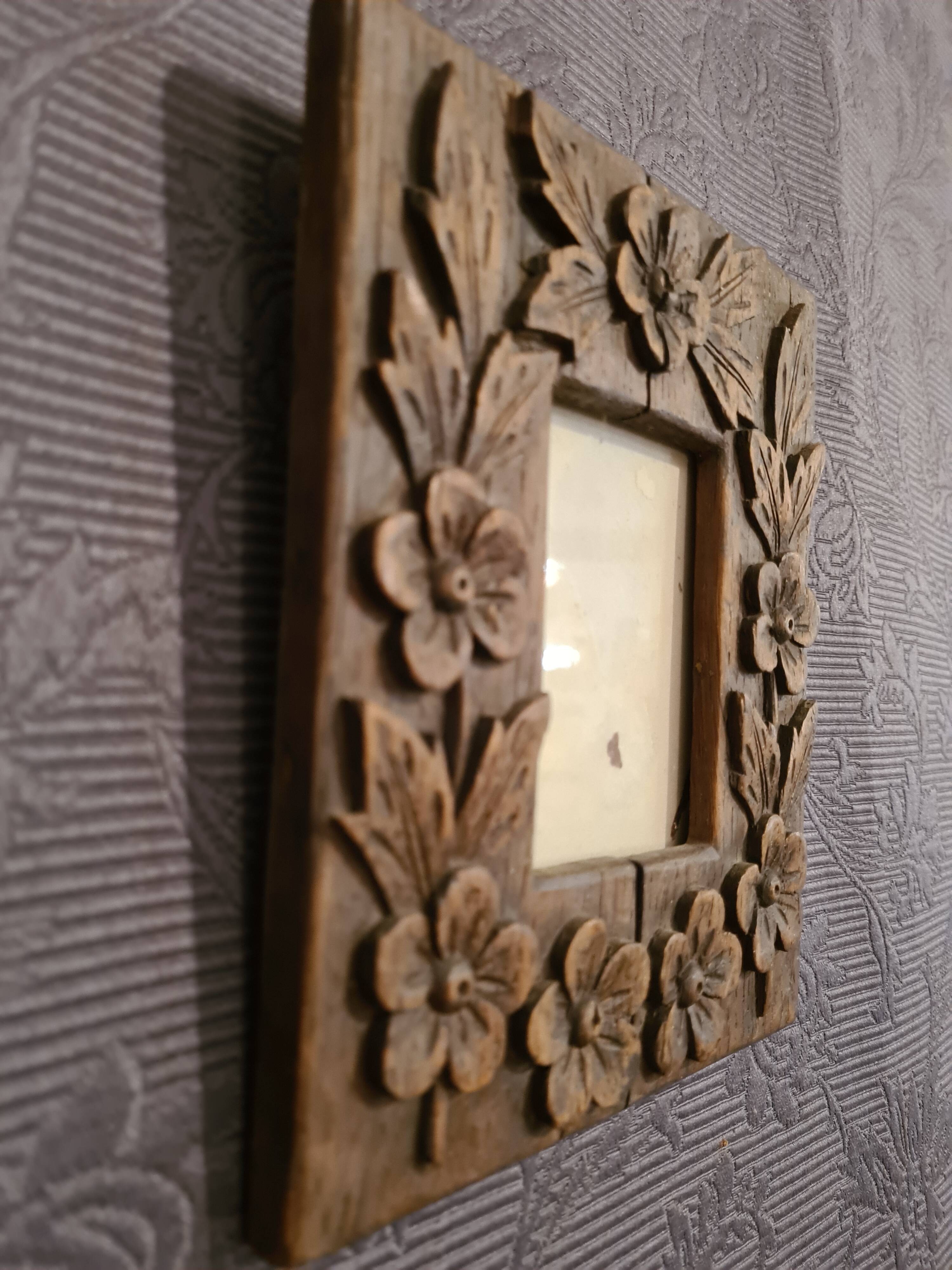 Frame carved folk art