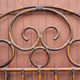 Vintage 60s bamboo rattan headboard