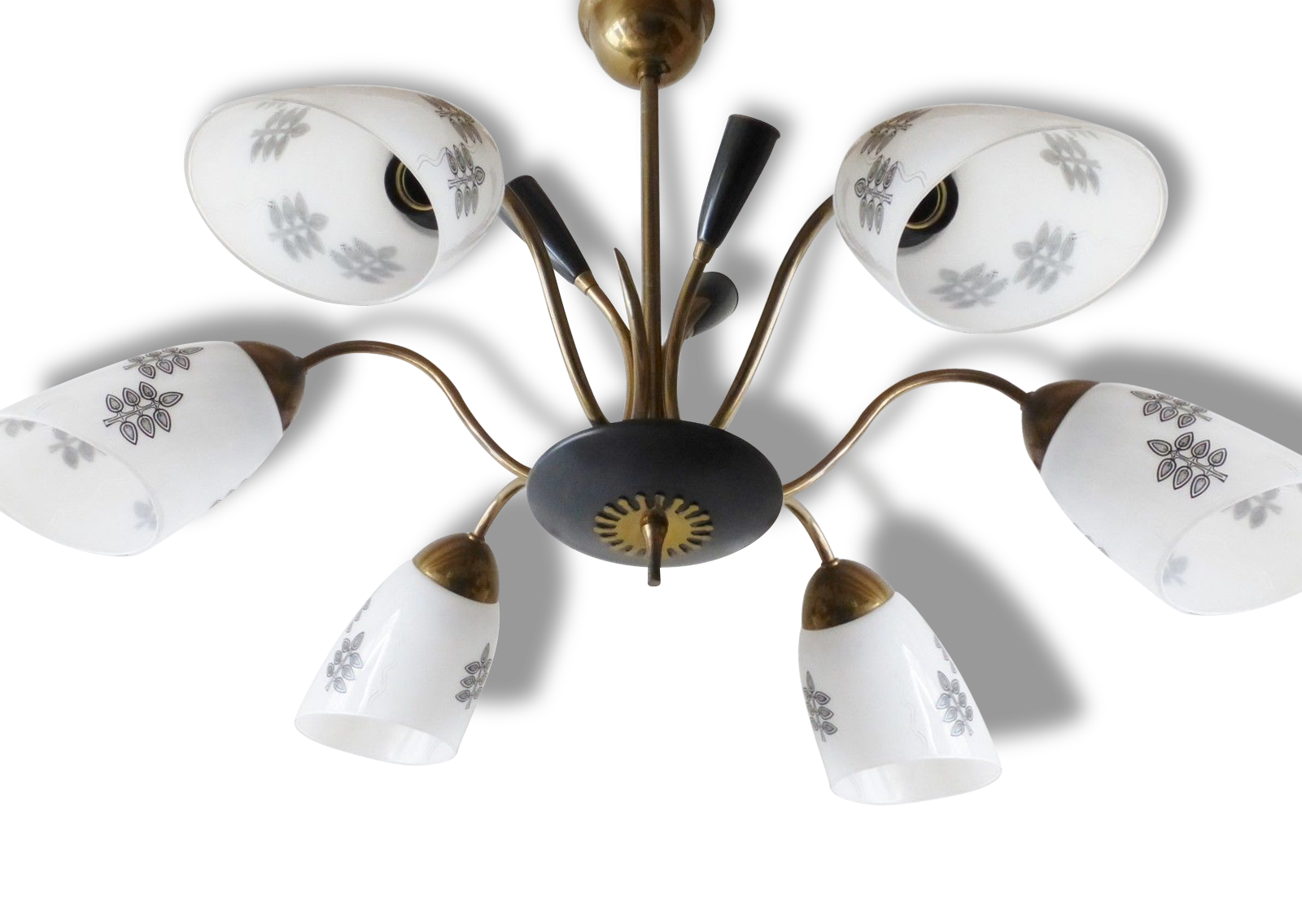 Chandelier 9 lights 1950-light vintage 50's rockabilly