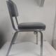 Pair chair desk conference aluminum skai grey vintage blue 1960