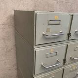 Structure of 6 vintage industrial lockers