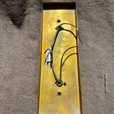 60s minimalist brass wall lamp by Beisl Leuchte, Germany