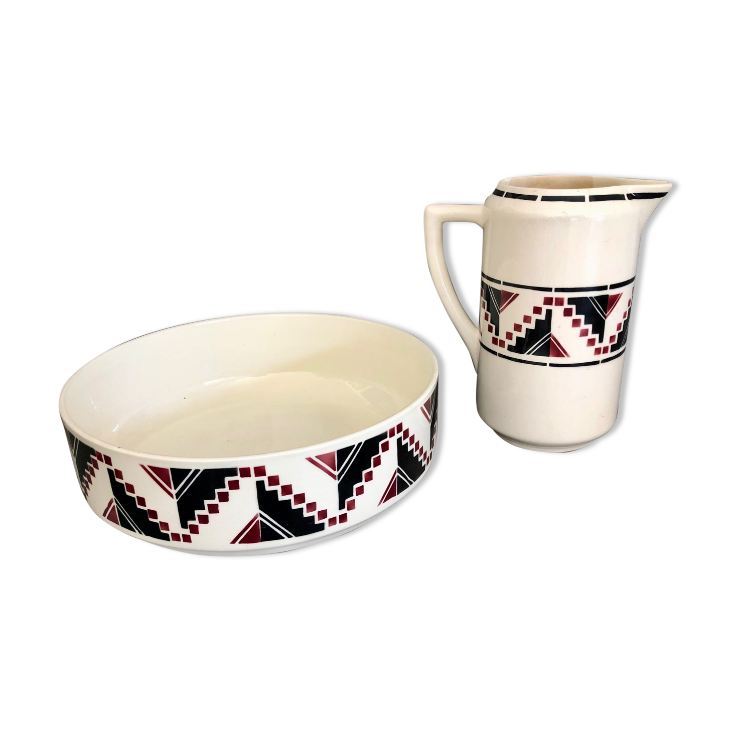 Large basin / bowl (toilet) Art Deco
