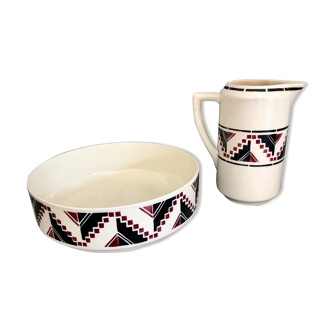 Large basin / bowl (toilet) Art Deco