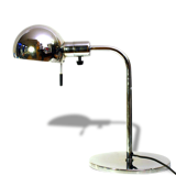 Pair of vintage chrome lamp