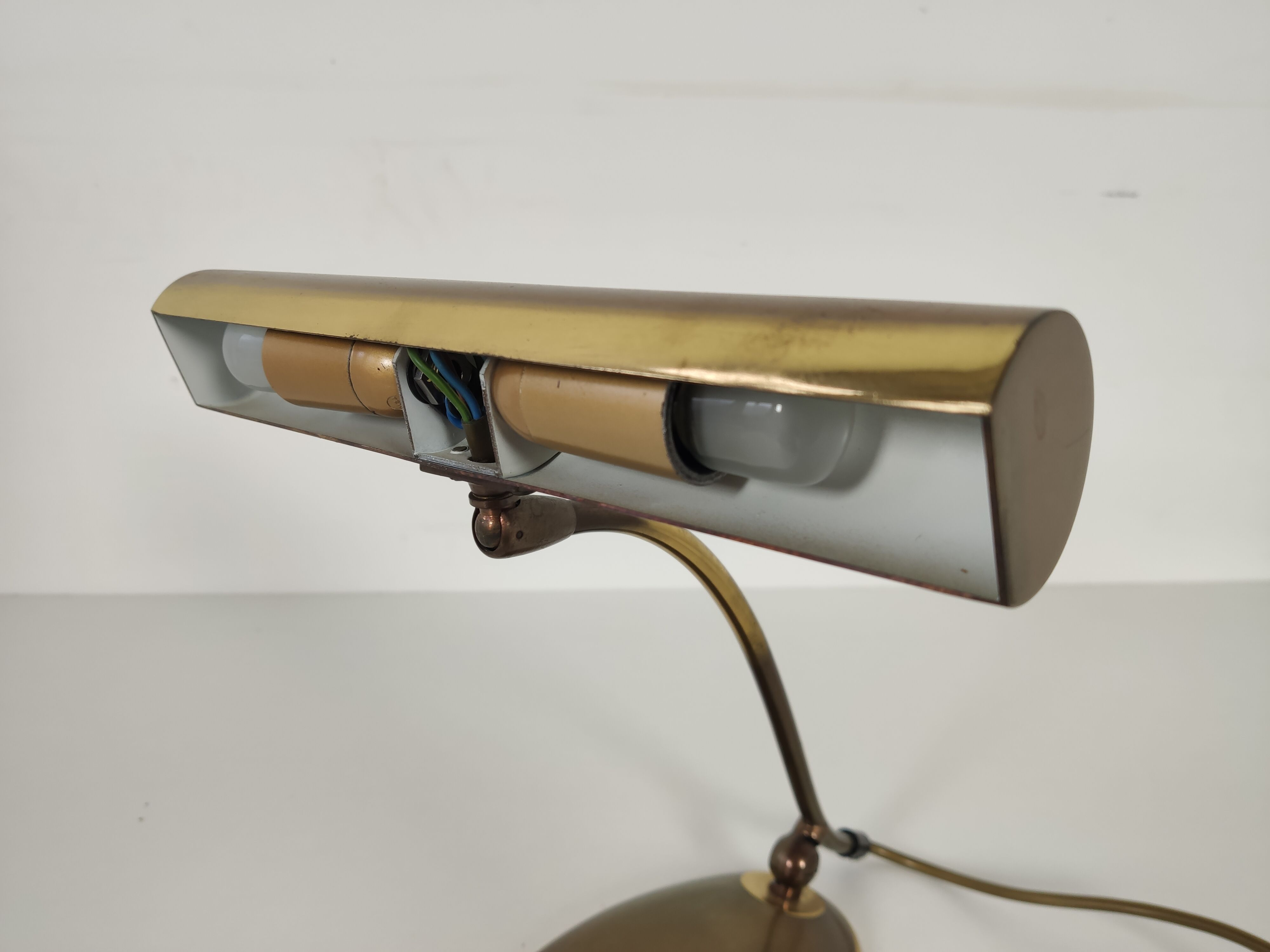 OMI DGBM 50/60s brass desk lamp