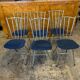 Set of six metal chairs