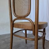 Vintage High Back Bentwood Cane Dining Chair / Thonet Style / Torn Seat