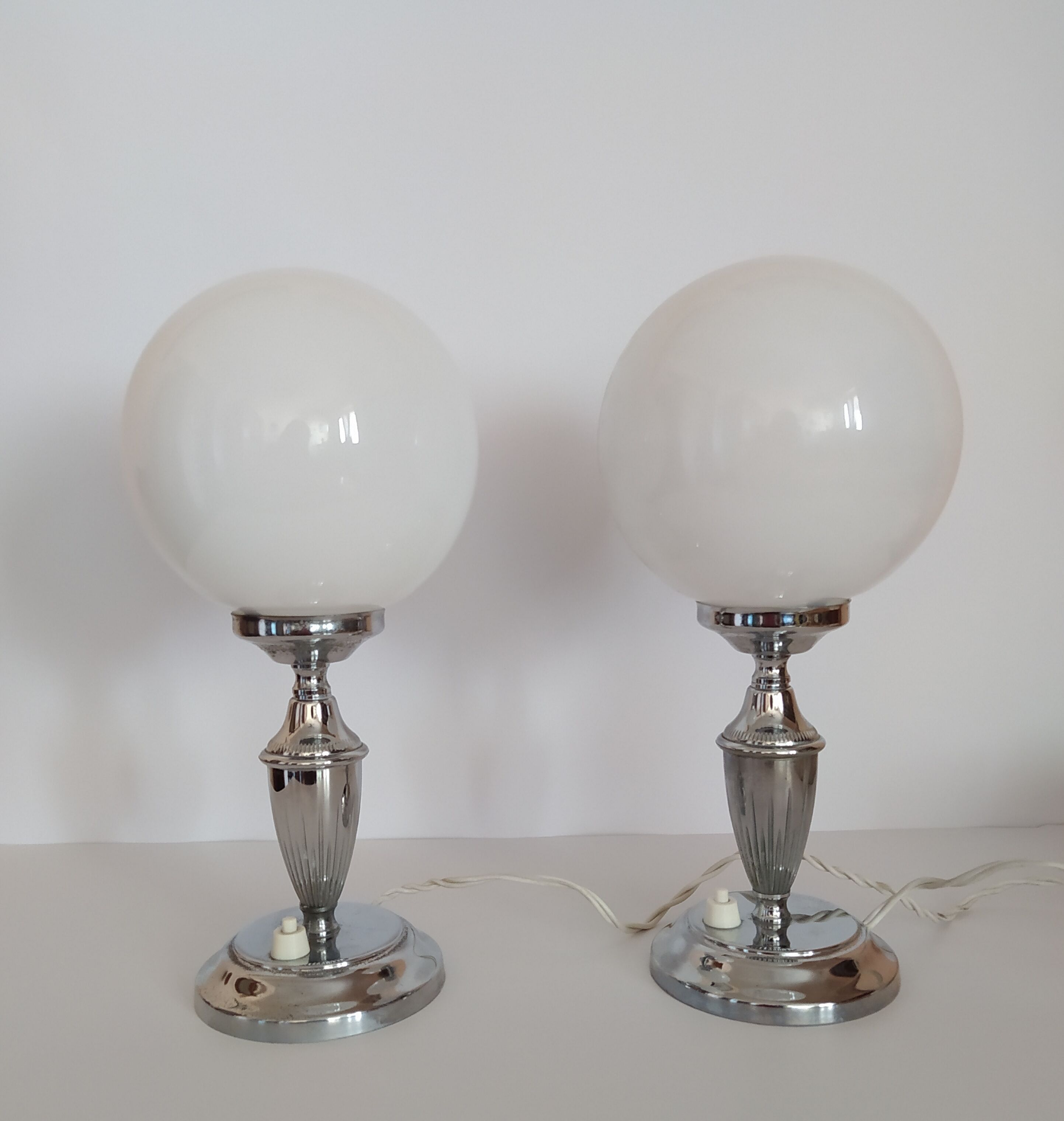 Pair of bedside lamps
