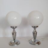Pair of bedside lamps