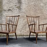Pair of armchairs Baumann ' Eventaille" vintage 1960