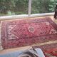 Tapis iranien vintage des années 1950. Travail artisanal, fait main.
