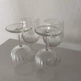 Set of stemmed glasses