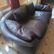 Leather sofa model "Narguilé" Tre erre S.P.A.