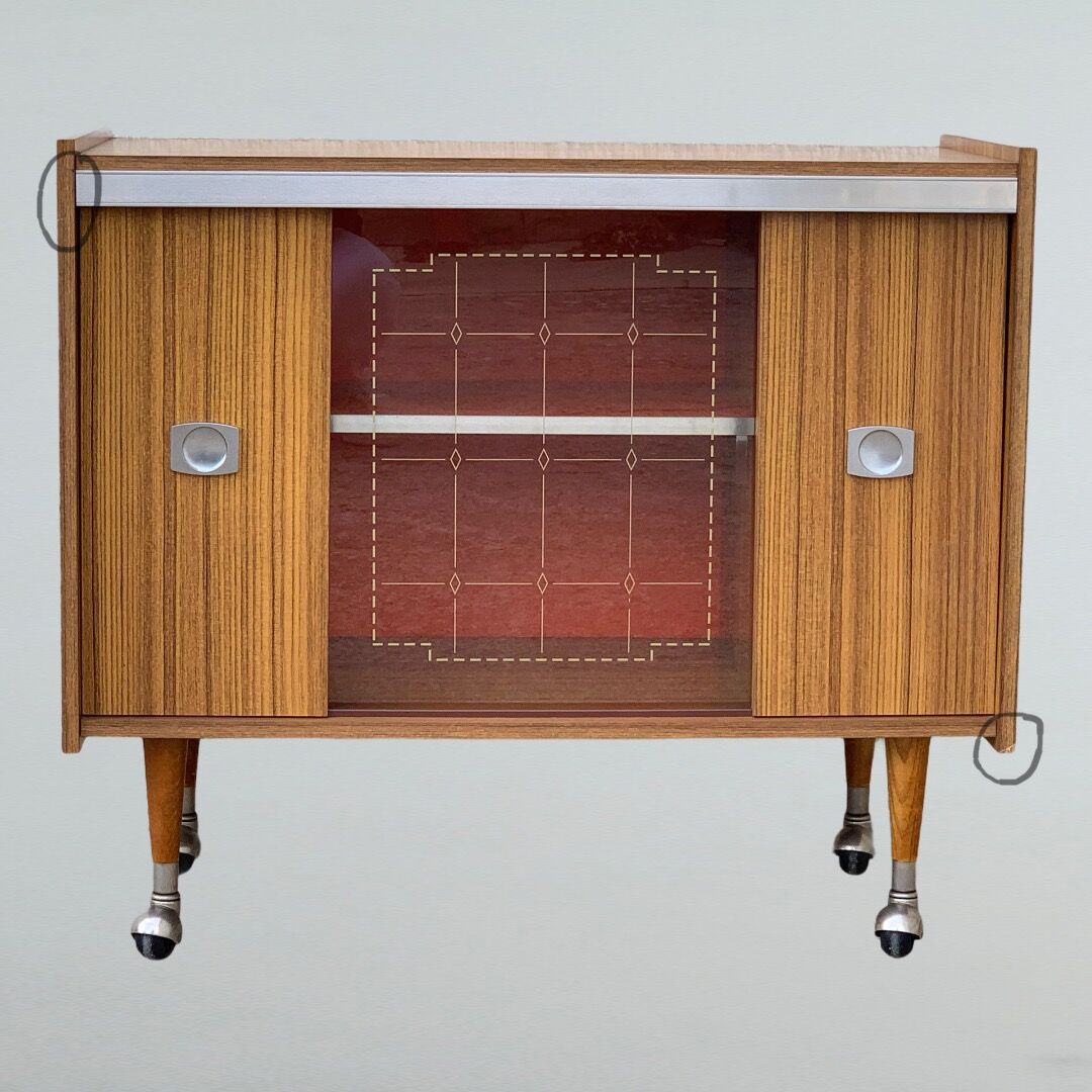 Rolling bar furniture 1970