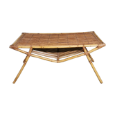 Table basse en rotin