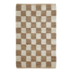Checkered jute rug