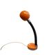 Lampe de bureau orange de l'ère spatiale, années 1970