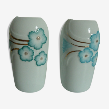 Pair of Limoges porcelain vases