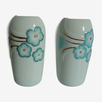 Paire de vases en porcelaine de Limoges