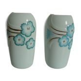 Paire de vases en porcelaine de Limoges