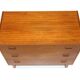 Teak chest of drawers, suede, 1960
