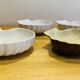 Shell-shaped plates. Scallop shell. Ceramic.