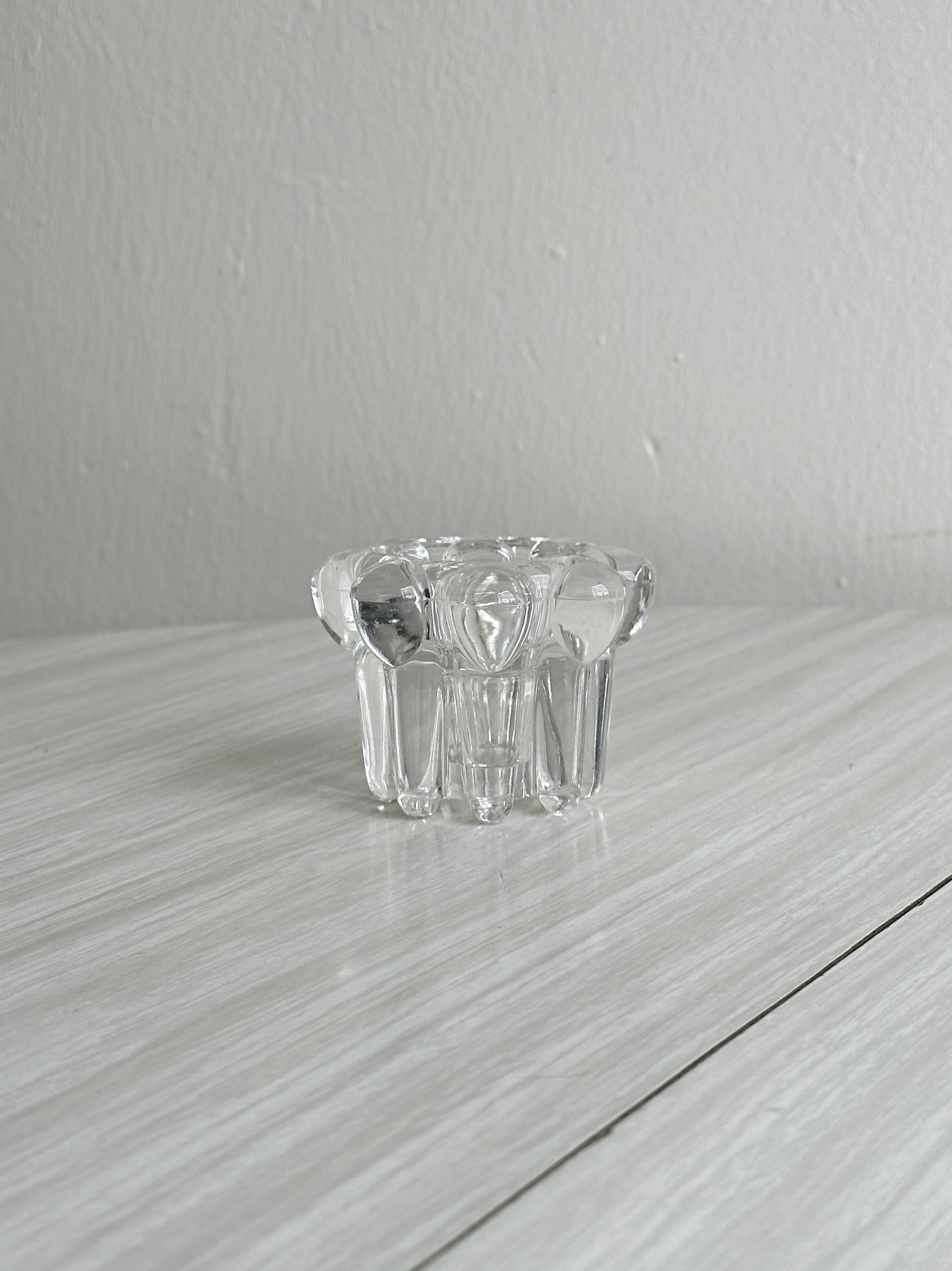 Glass candlestick