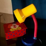 Multicolored table lamp Memphis style