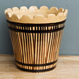 Cache pot vintage grés vernissé