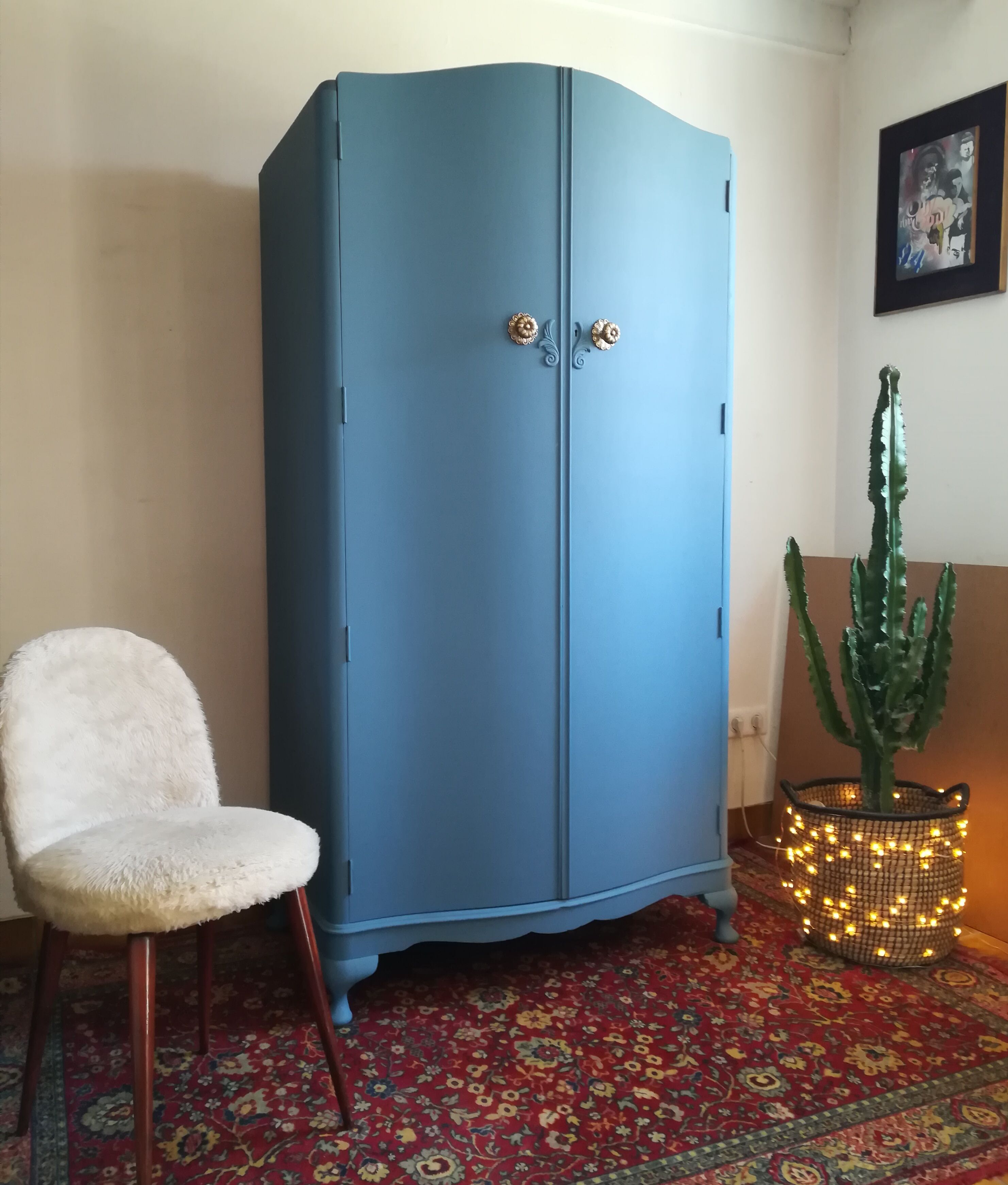 Armoire art deco relookee