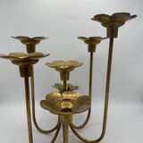 Bougeoir chandelier 7  branches fleurs